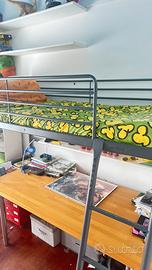 Letto singolo Ikea a soppalco