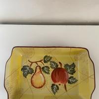 Pirofila rettangolare con supporto in vimini