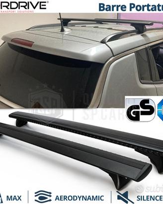 Barre Portatutto per Jeep Compass Alluminio Nero