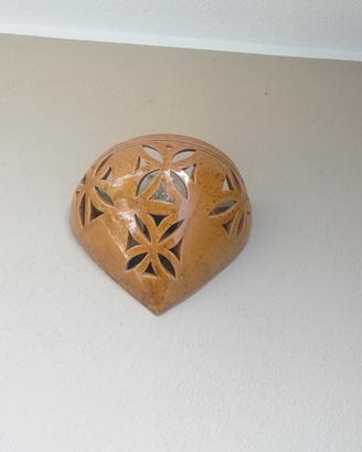 2 applique in ceramica smaltata