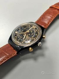 Swatch Chrono SCB113 Watch Black degli anni 90 Chr