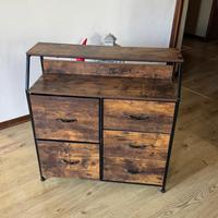 Cassettiera per cucina, mobile multiuso