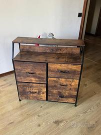 Cassettiera per cucina, mobile multiuso