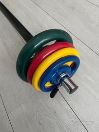 Bilanciere pump palestra fitness kit 18 Kg
