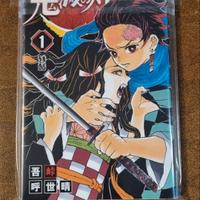 Fumetto manga demon slayer numero 1 giapponese