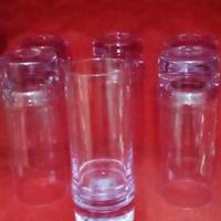 6 bicchieri tumbler alto  cristallo color violetto