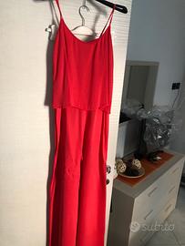 Tuta lunga a palazzo 100% viscosa