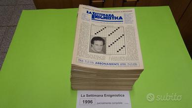 LA SETTIMANA ENIGMISTICA, anno 1996, parzialmente