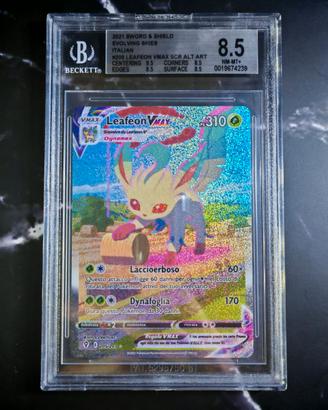 Leafeon VMAX Alt Art Evoluzioni Eteree 205 BGS 8.5