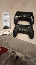 2 controller/joystick play 4 con base ricaricante 