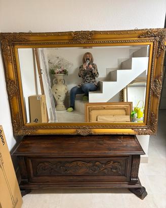 Specchiera  anticata  larghezza m e 55 altezza m.5