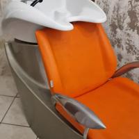 Poltrona lava testa per parrucchiere barbiere