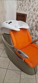 Poltrona lava testa per parrucchiere barbiere