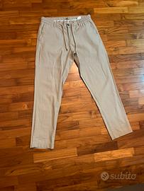 Pantalone lino e cotone uomo