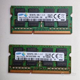 2x8GB Ram DDR3 PC3L-12800S Sodimm Samsung (16GB)