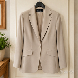 DIANA GALLESI giacca blazer beige t. 44