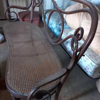 divano con seduta in vimini fine 800