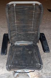 Antica sedia molleggiata x motopala mezzi agricoli