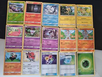 Lotto Carte Pokémon Sole e Luna Guardiani Nascenti