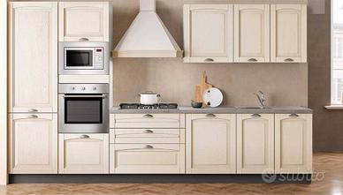 Cucina 3,60M in legno completa di elettrodomestici