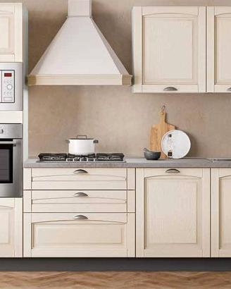 Cucina 3,60M in legno completa di elettrodomestici