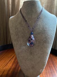 Antica murrina veneziana collana con ciondolo