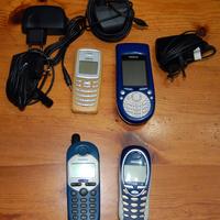 Telefonini siemens, nokia e carica batteri vintage