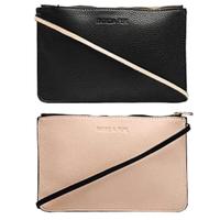 Patrizia Pepe pochette bustina pelle 2 in 1 NUOVA 