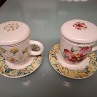 Tazze da The e Tisane - decorazioni floreali