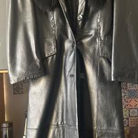 Giacca lunga in vera pelle
