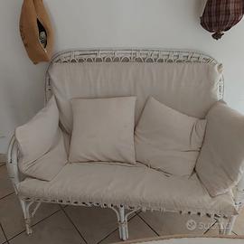 Salottino in vimini da giardino