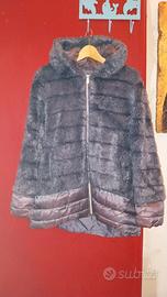 Cappotto lilla in Ecopelliccia Neropale - Taglia L