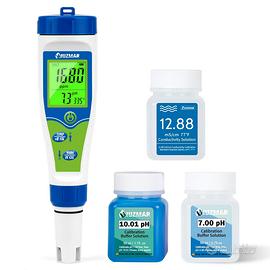 Misuratore digitale 5 in 1 pH EC TDS Salinità