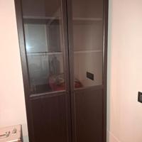 Libreria Ikea Billy, rovere moro, con ante Oxberg