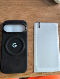 Cover in pelle Google pixel 10pro vetro display 
