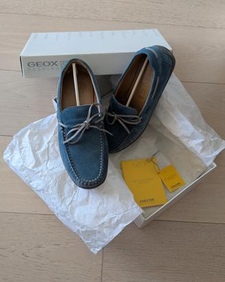 mocassini camoscio blu avio Geox n 41