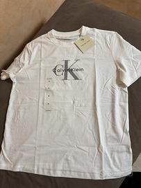 T-shirt Calvin Klein bianca taglia M
