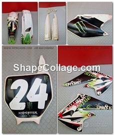 KIT PLASTICHE KAWASAKI KXF 250 2004 2003 KX F 2005