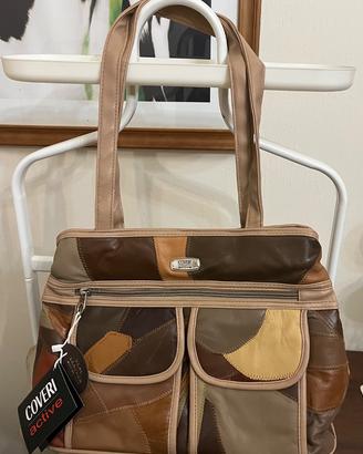 Borsa Coveri Action in pelle