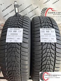 2 PNEUMATICI 215/60 R17 HANKOOK INVERNALI 90%