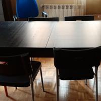 TAVOLO Bjursta Ikea nero - Rettangolo allungabile