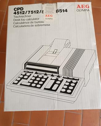 Calcolatrice vintage AEG OLYMPIA