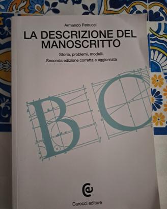 la descrizione del manoscritto 