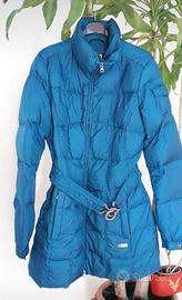 Piumino donna azzurro cangiante 
