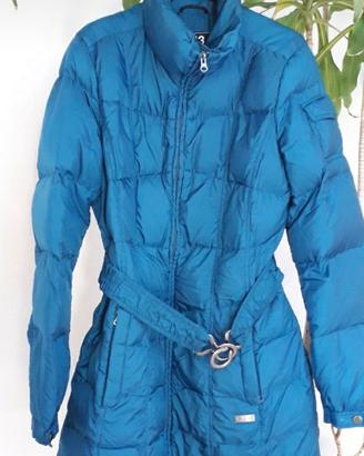 Piumino donna azzurro cangiante 