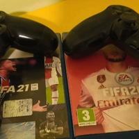 2 controller ps4 e filo per caricare 