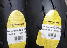 Dunlop d212 gp racer 120/70 zr17 + 190/55 zr17