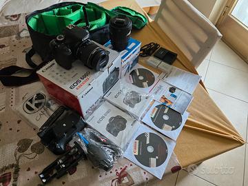  Canon EOS 600D + 2 Obiettivi + Accessori e Zaino