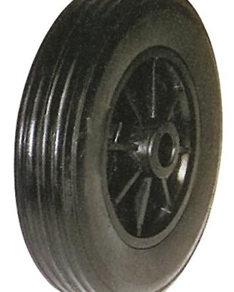 Ruota gomma gommata per carrelli carrellini