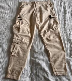 Pantaloni Cargo Pull&Bear - Cotone Beige - L